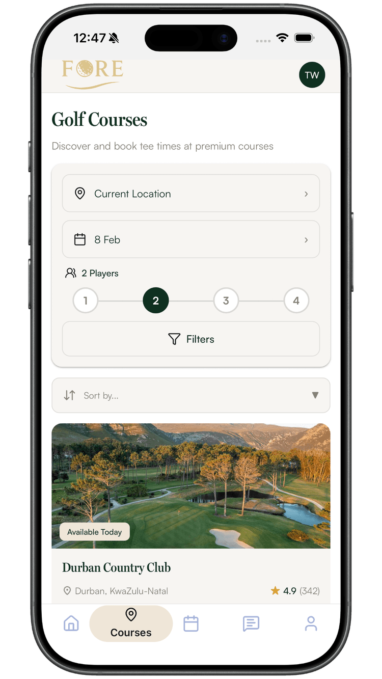Fore app screenshot 2